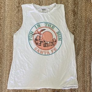 MATE the label ultra soft graphic tank RARE